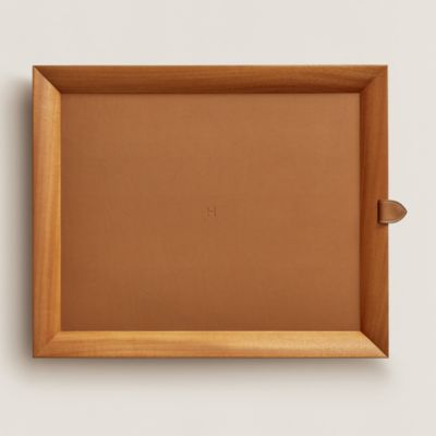 【ヴィンテージ】HERMES フォトスタンド　マホガニーラッカー　ステッチ模様 ヴィンテージ】HERMES フォトスタンド マホガニーラッカー ステッチ